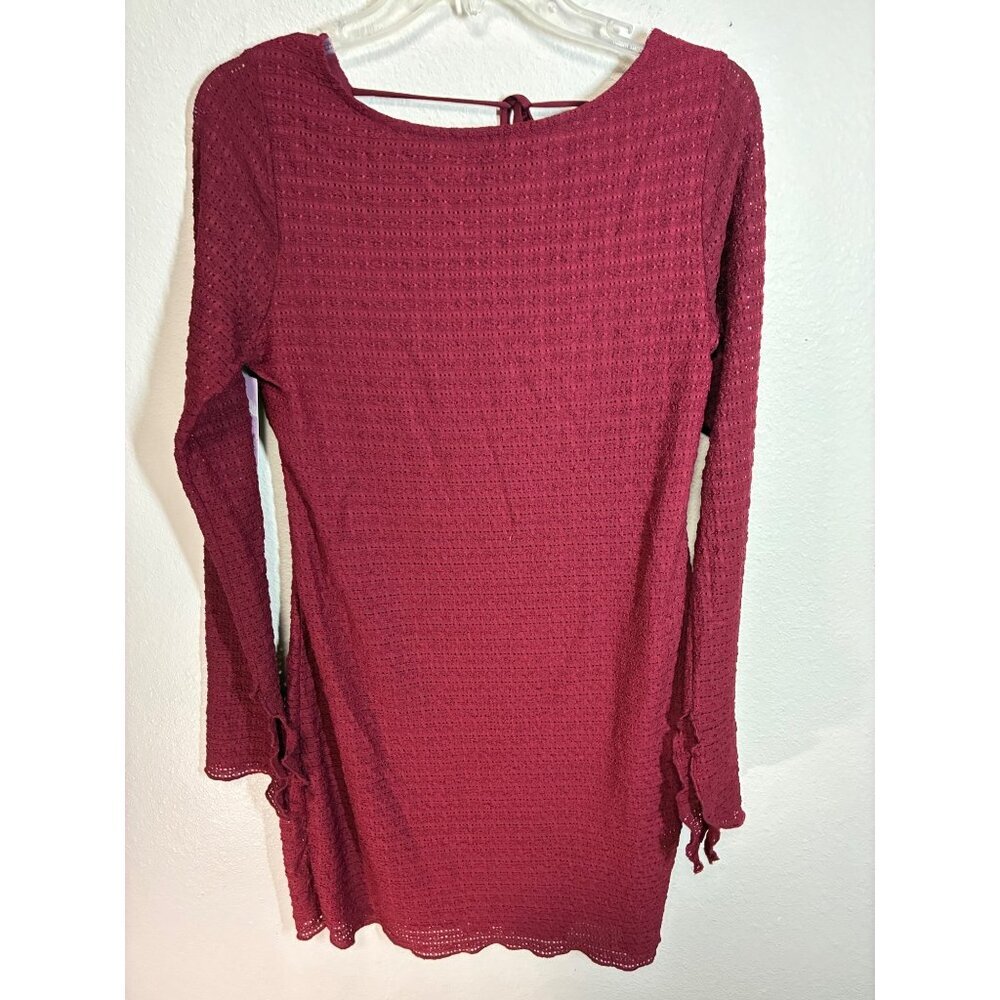 NWT Wild Fable Dress Boho Business Casual Party Y2K Lace Medium Red